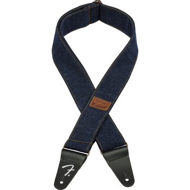 Thaly Fender Para Guitarra Logo Denim Strap Dark Indigo 0990638013
